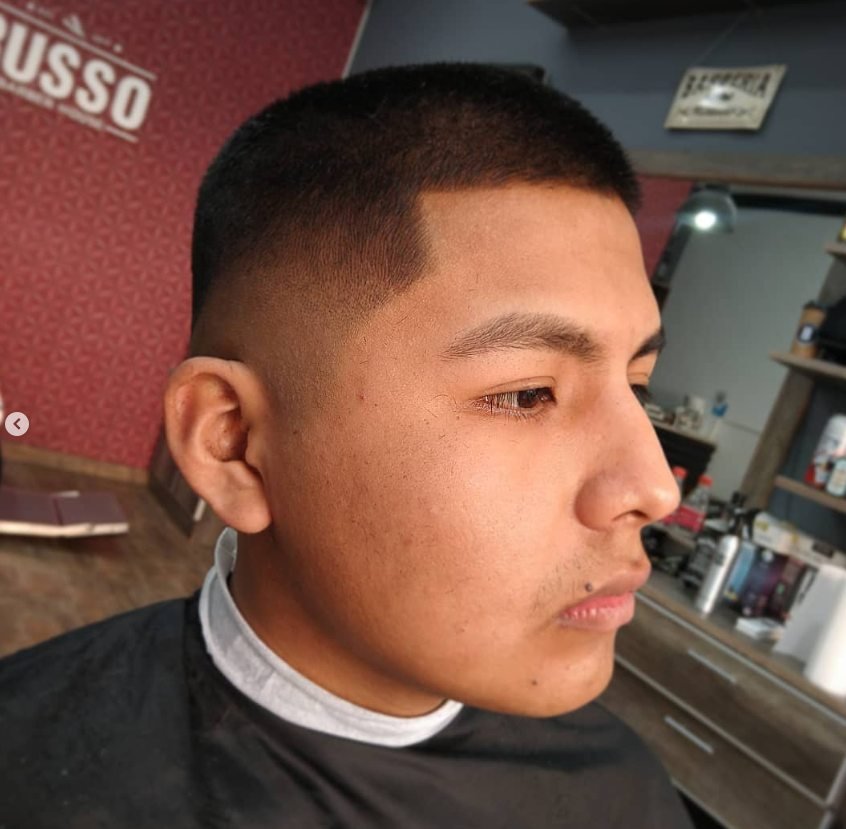 Trabajo real de barberia realizado en Russo Barber House