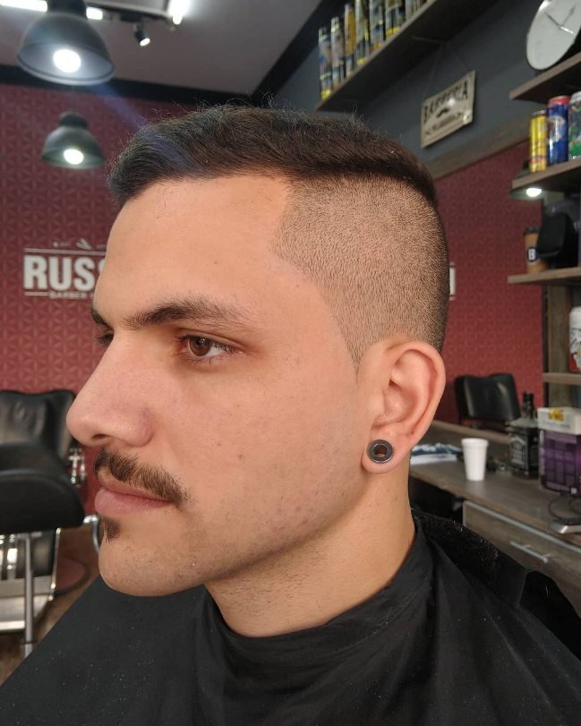 Trabajo real de barberia realizado en Russo Barber House