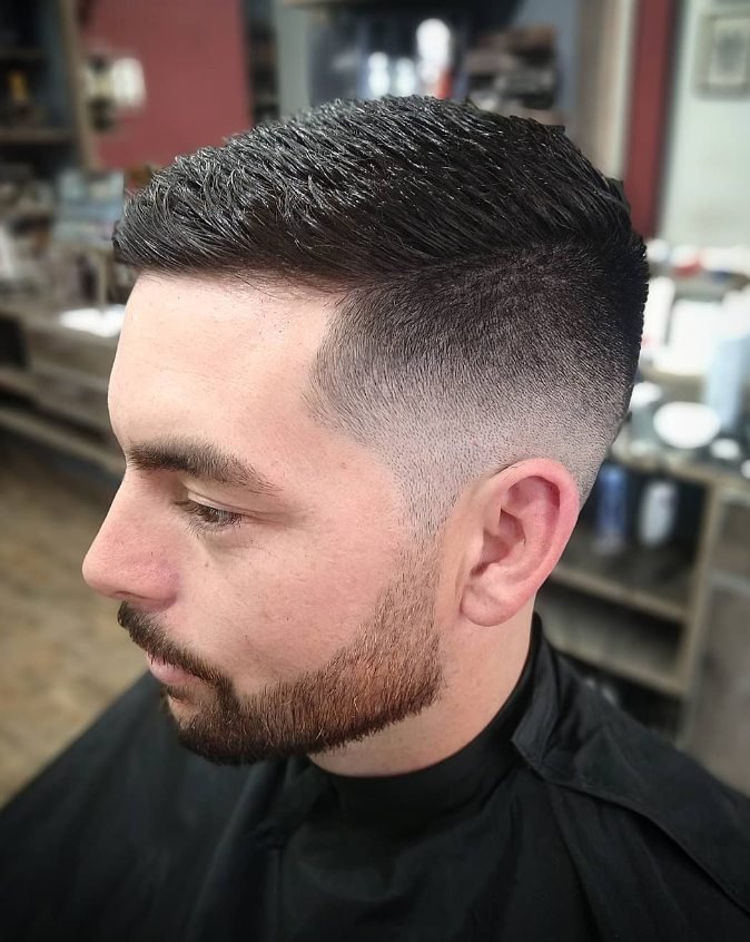 Trabajo real de barberia realizado en Russo Barber House